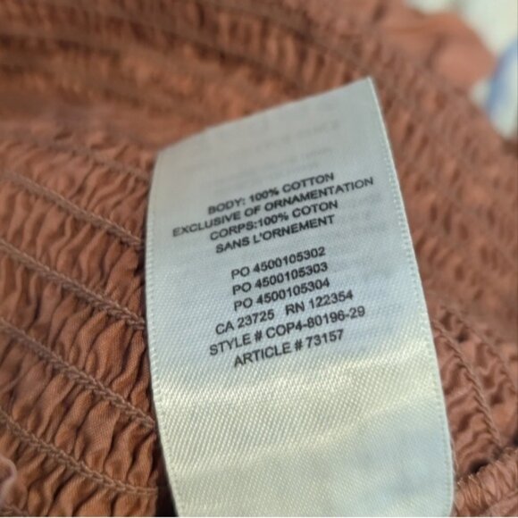 Aritzia Wilfred Maelys puff sleeve shirred long sleeve fitted dress - Picture 8 of 8